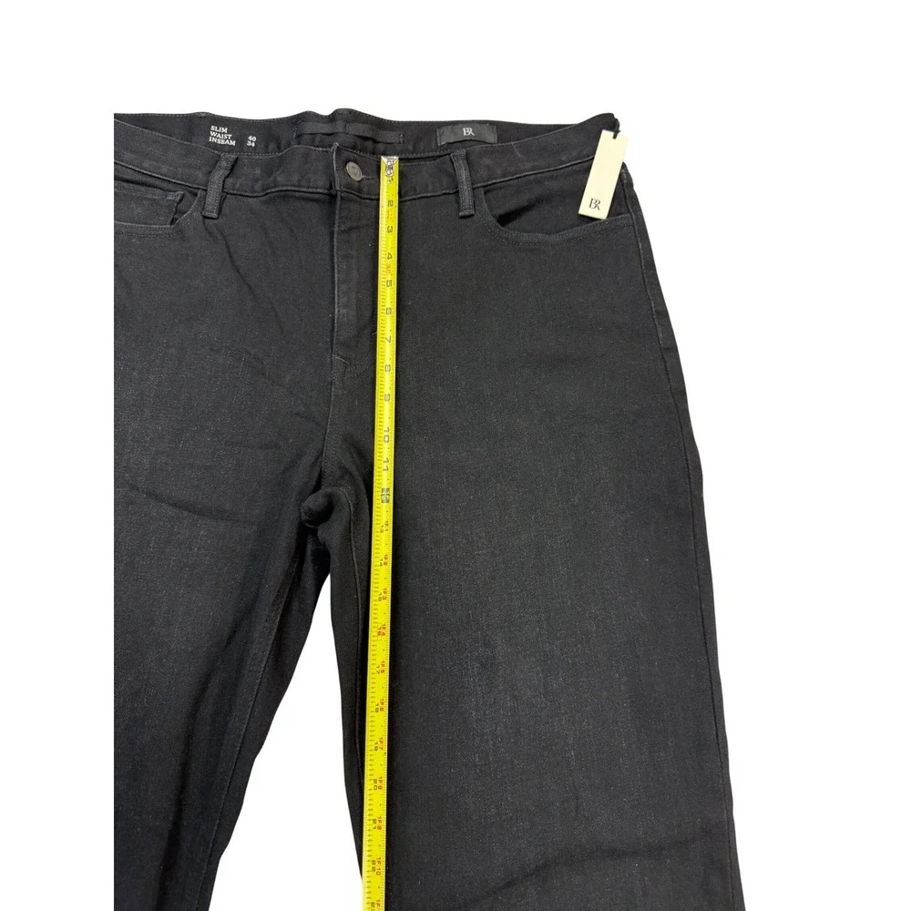 Banana‎ Republic Slim Jeans NWT Mens 40x34 Black New Stretch Cotton Tencel Denim